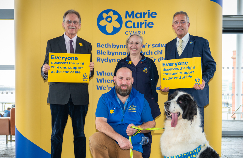 MS backs Marie Curie Great Daffodil Appeal and urges people in North Wales to support campaign