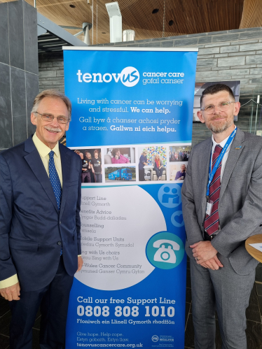 MS Joins Supporters at Tenovus Cancer Care Summer Tea Party in the Senedd